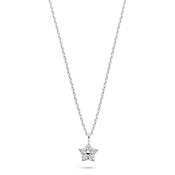 Noble Halskette 45 cm - Sterlingsilber - Zirkonia